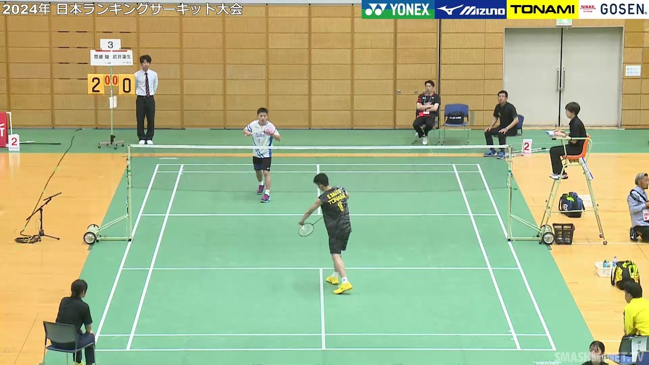 齋藤 駿（トナミ運輸）vs  武井凜生（NTT東日本）ランキングサーキット2024　MS1回戦