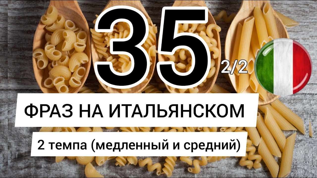 35 ФРАЗ НА ИТАЛЬЯНСКОМ 🇮🇹 2/2 Слушай и повторяй!  НУЖНЫЕ выражения.