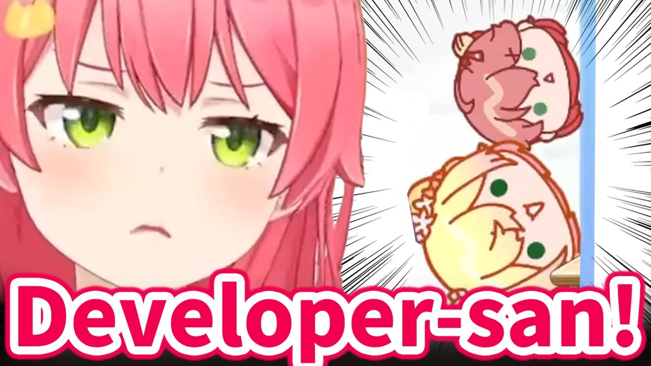 Miko begs the developer to make hers bigger than Nene's【Hololive Suika Game】【Hololive/Eng sub】