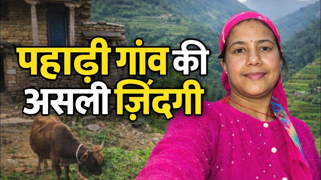 सुबह से शाम तक खेत और घर का काम | पहाड़ी गांव की असली ज़िंदगी