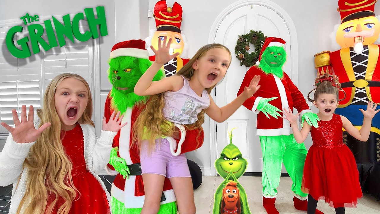 Escape the Grinch for 24 Hours!!! Trinity and Madison vs Grinch Movie!