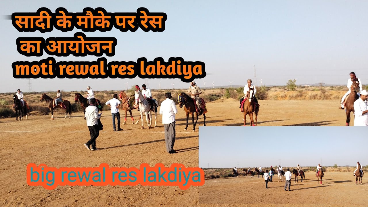 सादी के मौके पर रेस का आयोजन moti rewal res (lakdiya)#horseriding #ghoda #shortsyoutube #sindhi