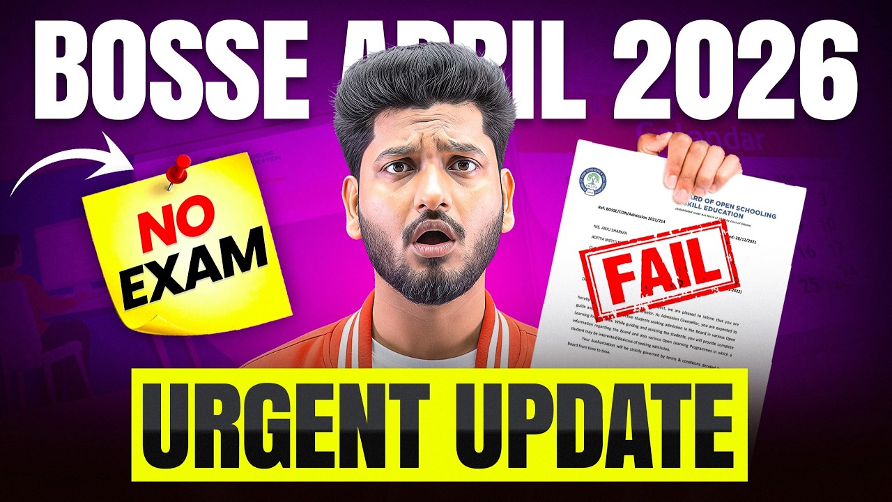 BOSSE Board April 2026 🚨 Theory Exam Centre Registration Update
