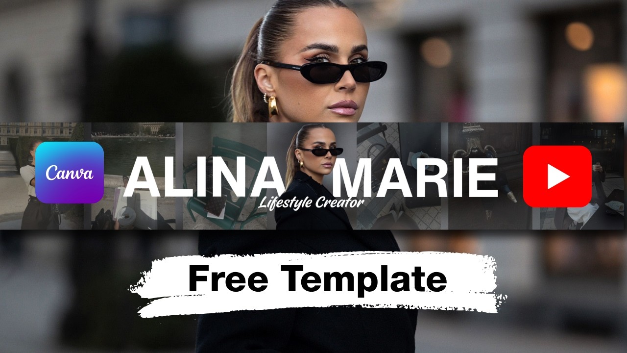 Full Step-by-Step YouTube Banner Canva Tutorial For Beginners + Free Template