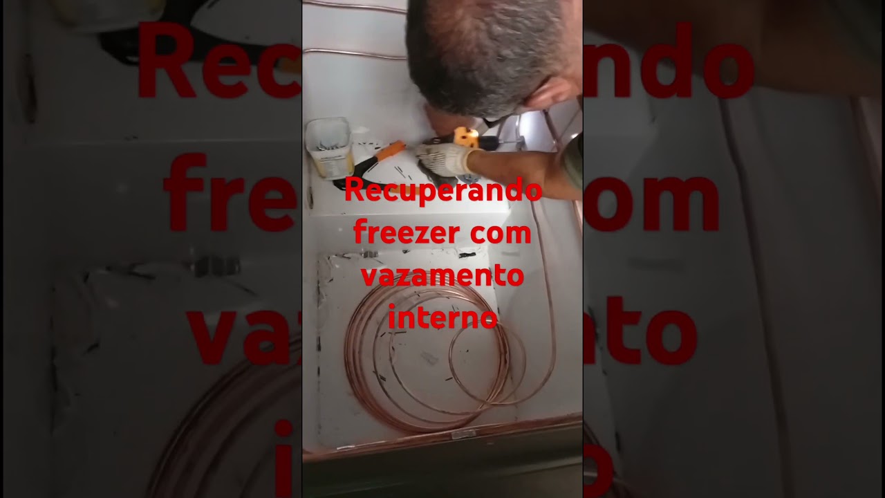 como recuperar freezer com vazamento interno na pr&aacute;tica
