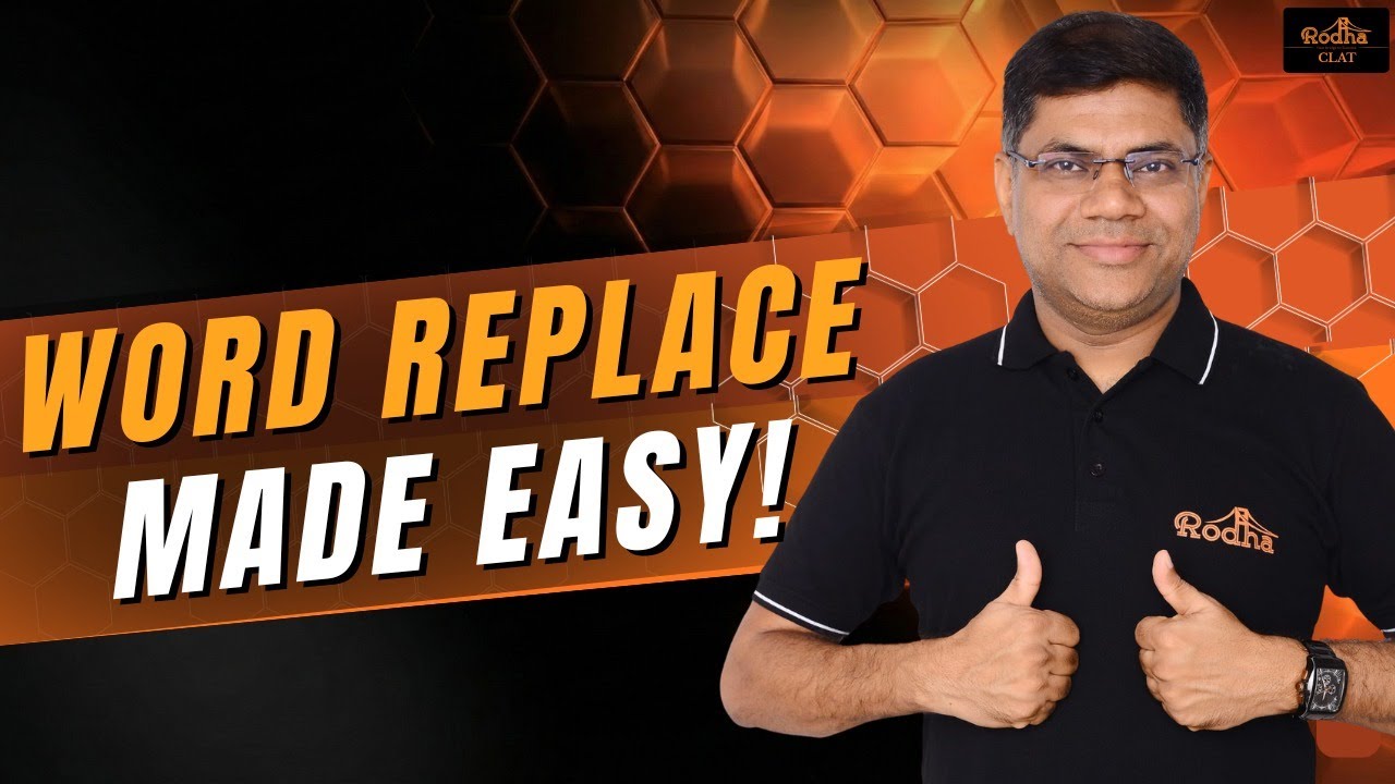 How to Solve Word Replacement Questions in RCs | Complete Guide + Solved Practice | CLAT 2026