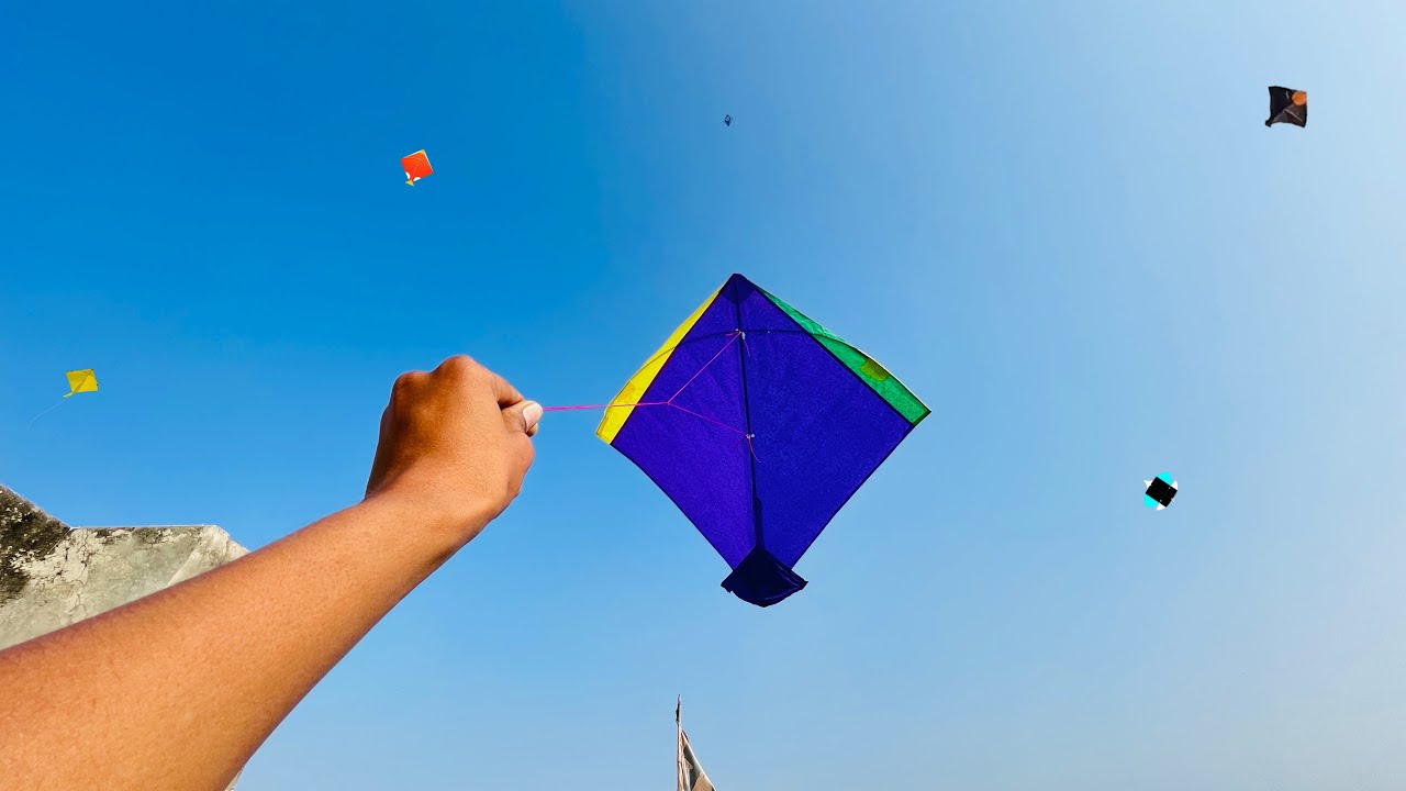 Kite catching from roof | kite looting | kite catch |