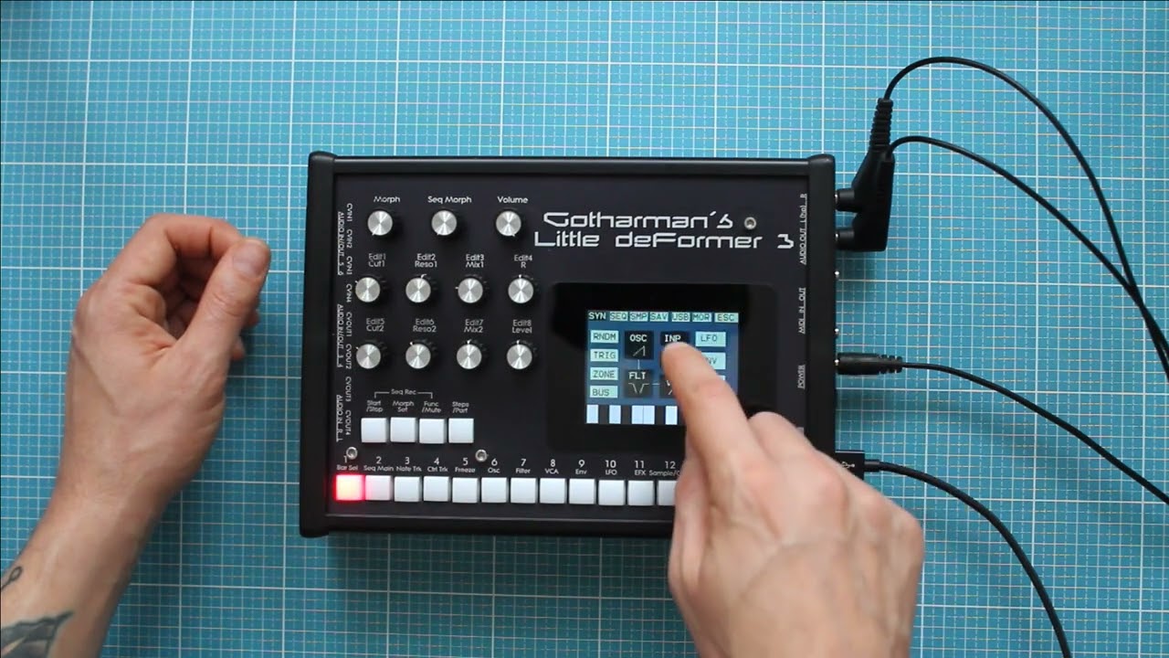Triple vactrol resonator filterboard [new revision] patch from scratch for gotharman's instrument