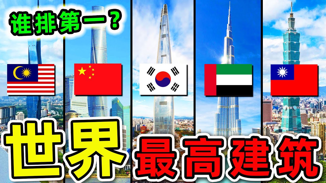 全世界&ldquo;各地最高&rdquo;的12座摩天大樓！&ldquo;台北101&rdquo;排名第幾？哈利法塔只排第2，第一名高1600米，造價6200億。|世界之最TOP