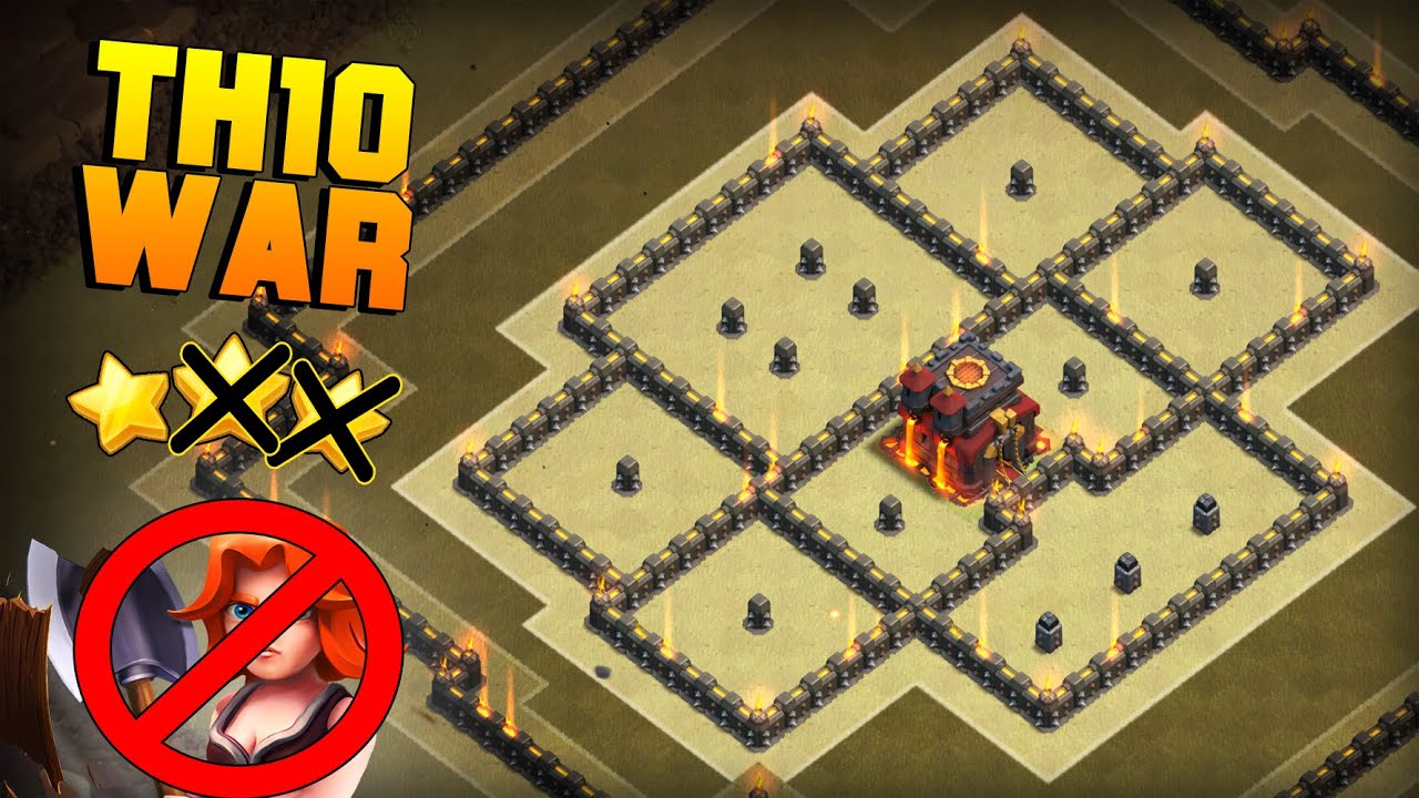 Clash of Clans | Best Town Hall 10 (TH10) War Base | Anti Valkyrie, Anti 2 Star Base + PROOF [2016]