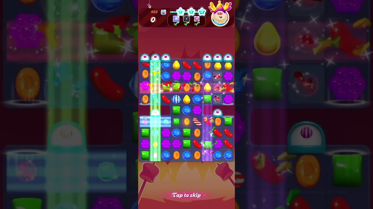 Kid game. Candy crush saga level 481~490