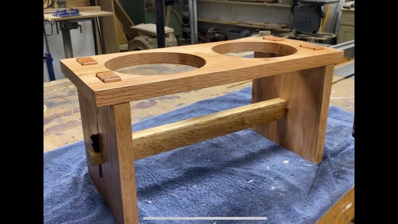 Elevated Dog Bowl Stand - woodworking