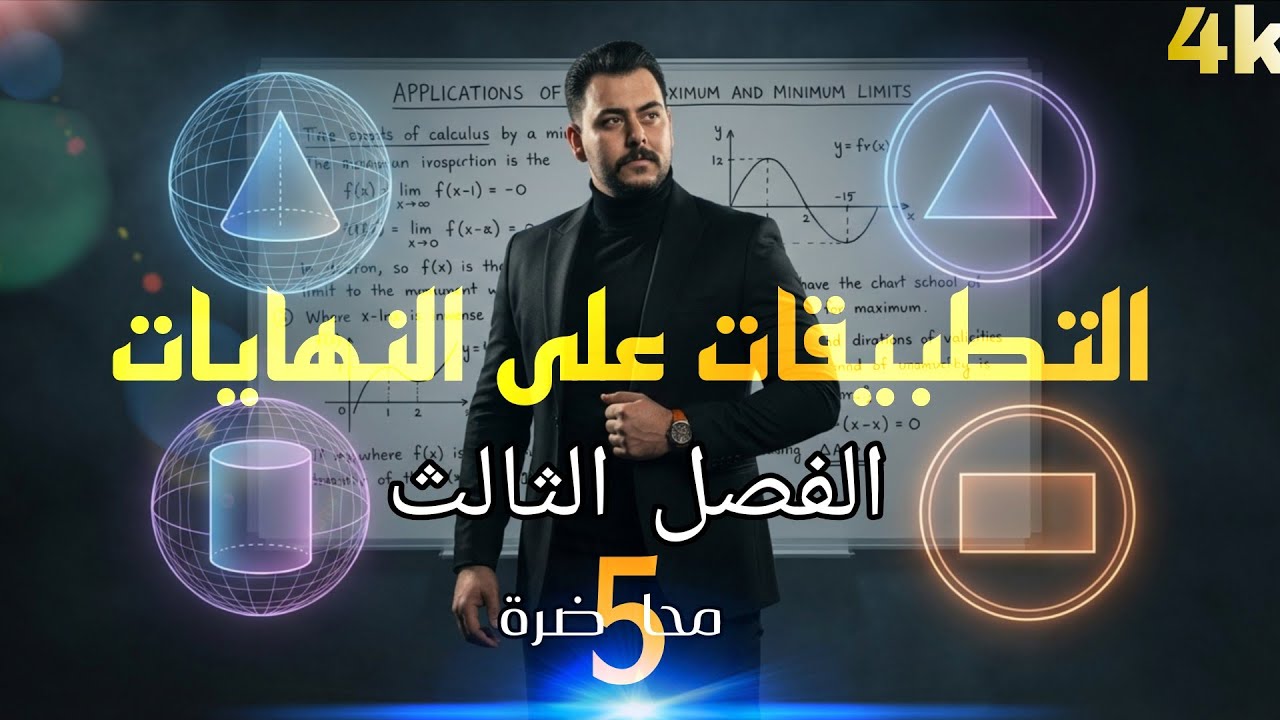 52- رياضيات السادس العلمي /الفصل الثالث/ التطبيقات على النهايات / محاضرة 5