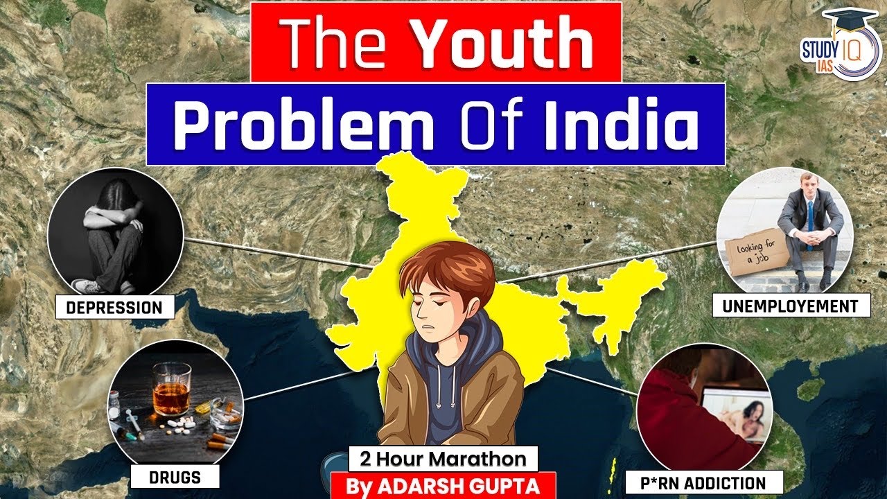 Why India’s Youth is in Big Problem? Marathon | UPSC GS1 Indian Society | Study IQ IAS
