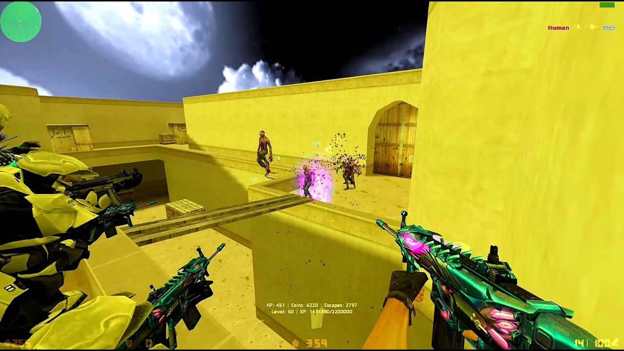 Counter Strike 1.6: Zombie Escape Mod- ze_kabul_v1 on Mgharba Zombie Escape (FREE VIP)
