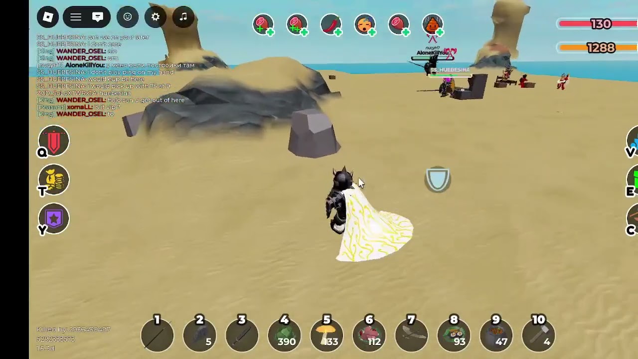 1v1 in the survival game 