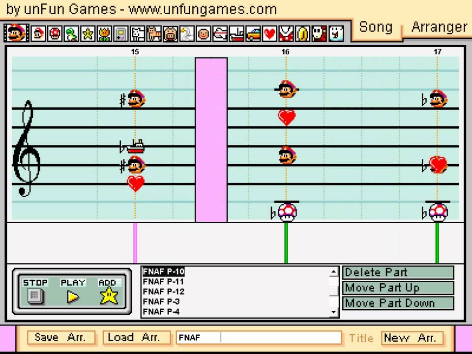 Five Nights at Freddy's Song (TLT) in Mario Paint Composer