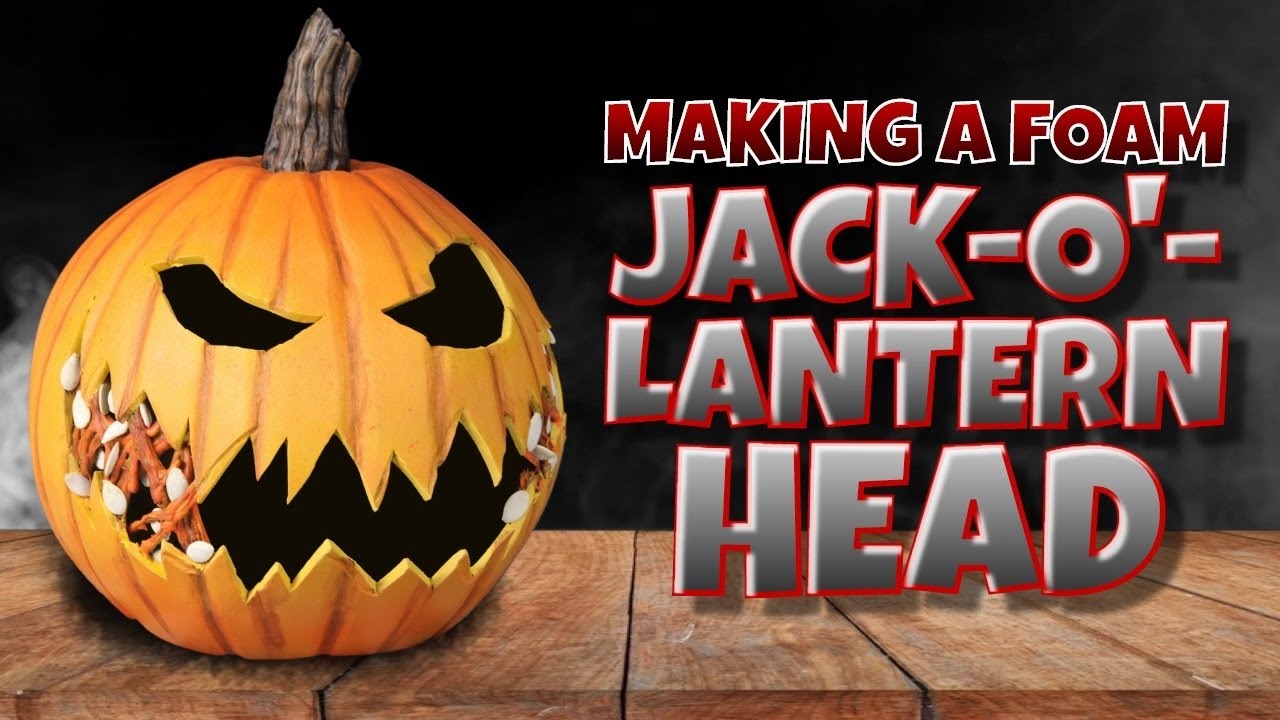 Making a Foam jack o' lantern Head