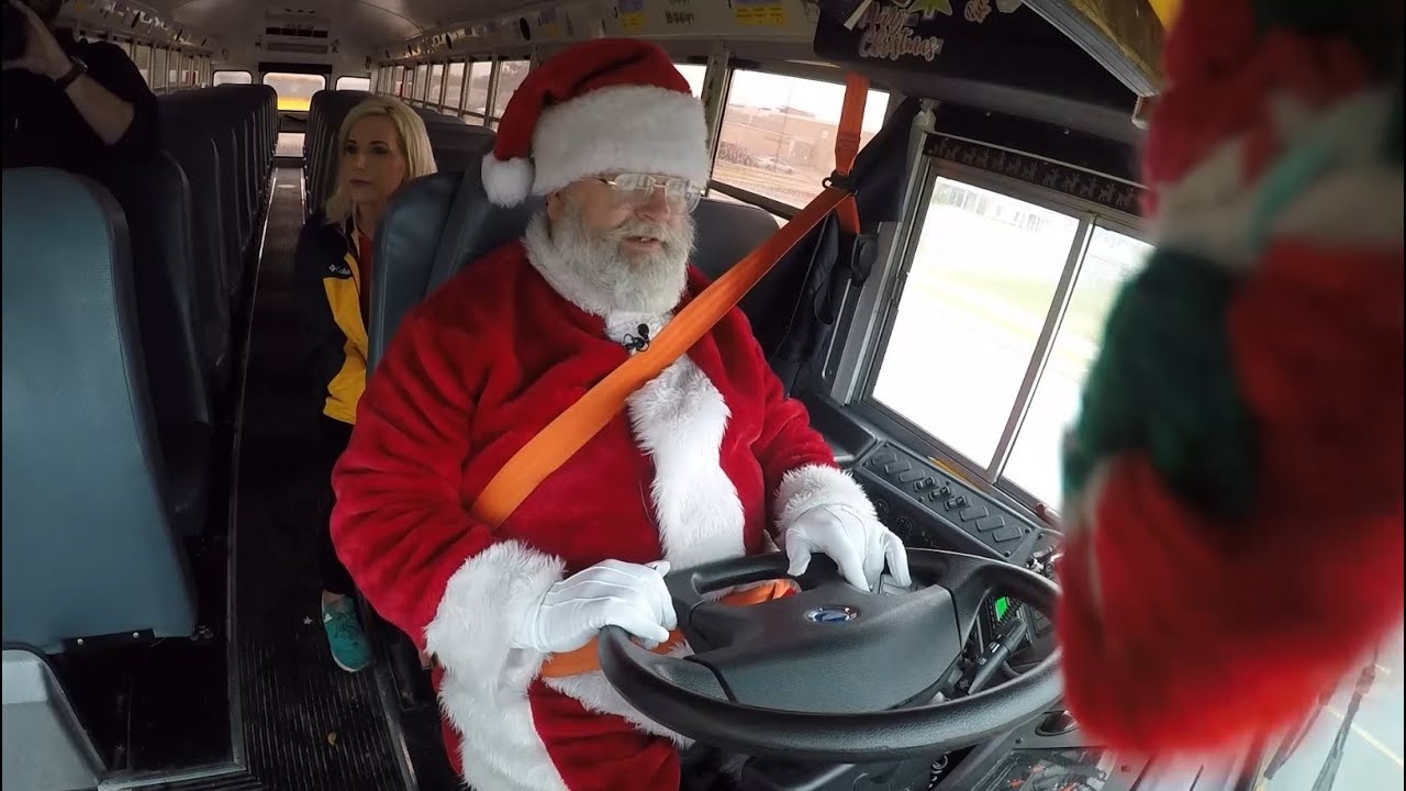 School Bus Santa