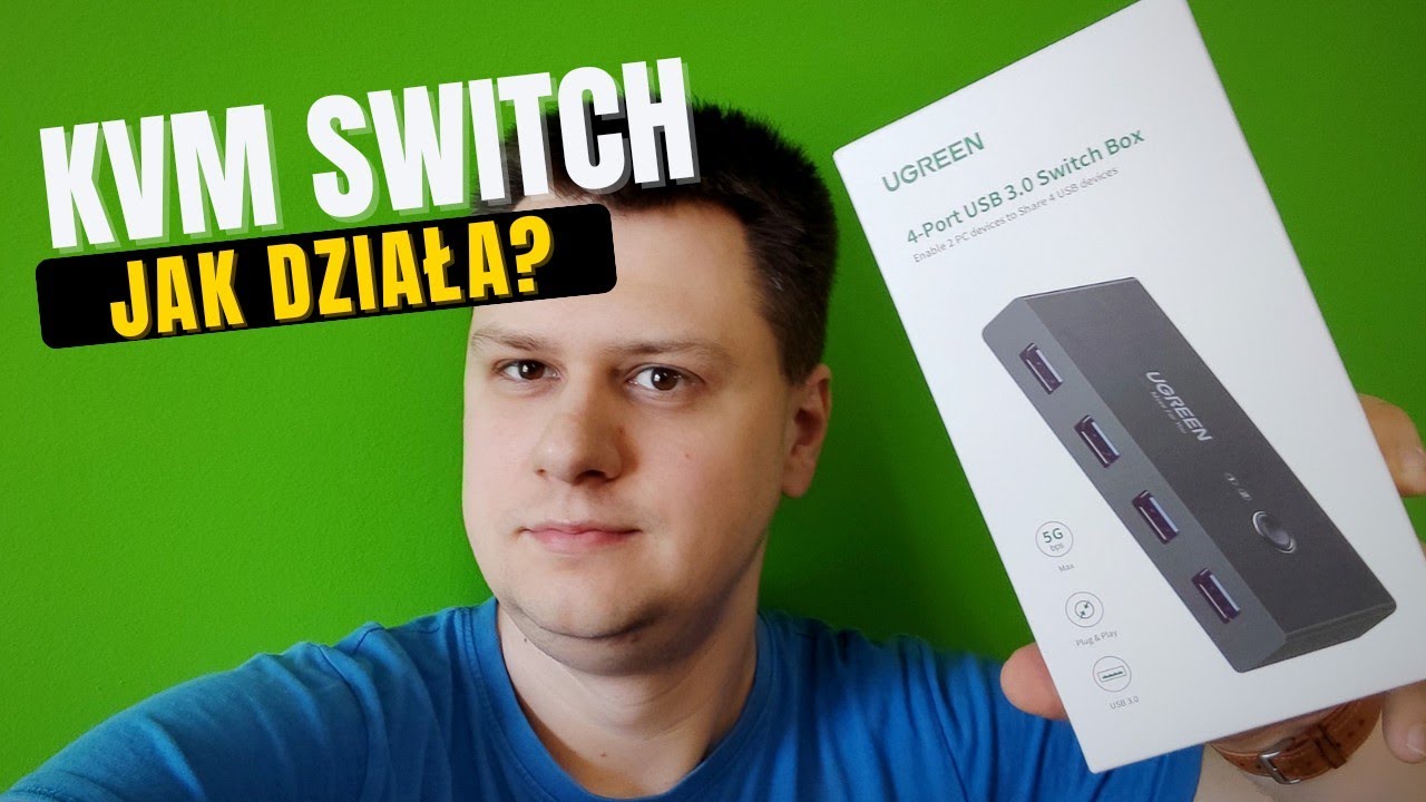 Jak podłączyć 2 komputery do jednego zestawu peryferi&oacute;w? KVM USB Switch Box UGREEN