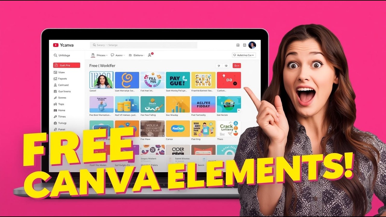STOP Paying for Canva?! - how to find free elements in Canva in a few clicks tutorial