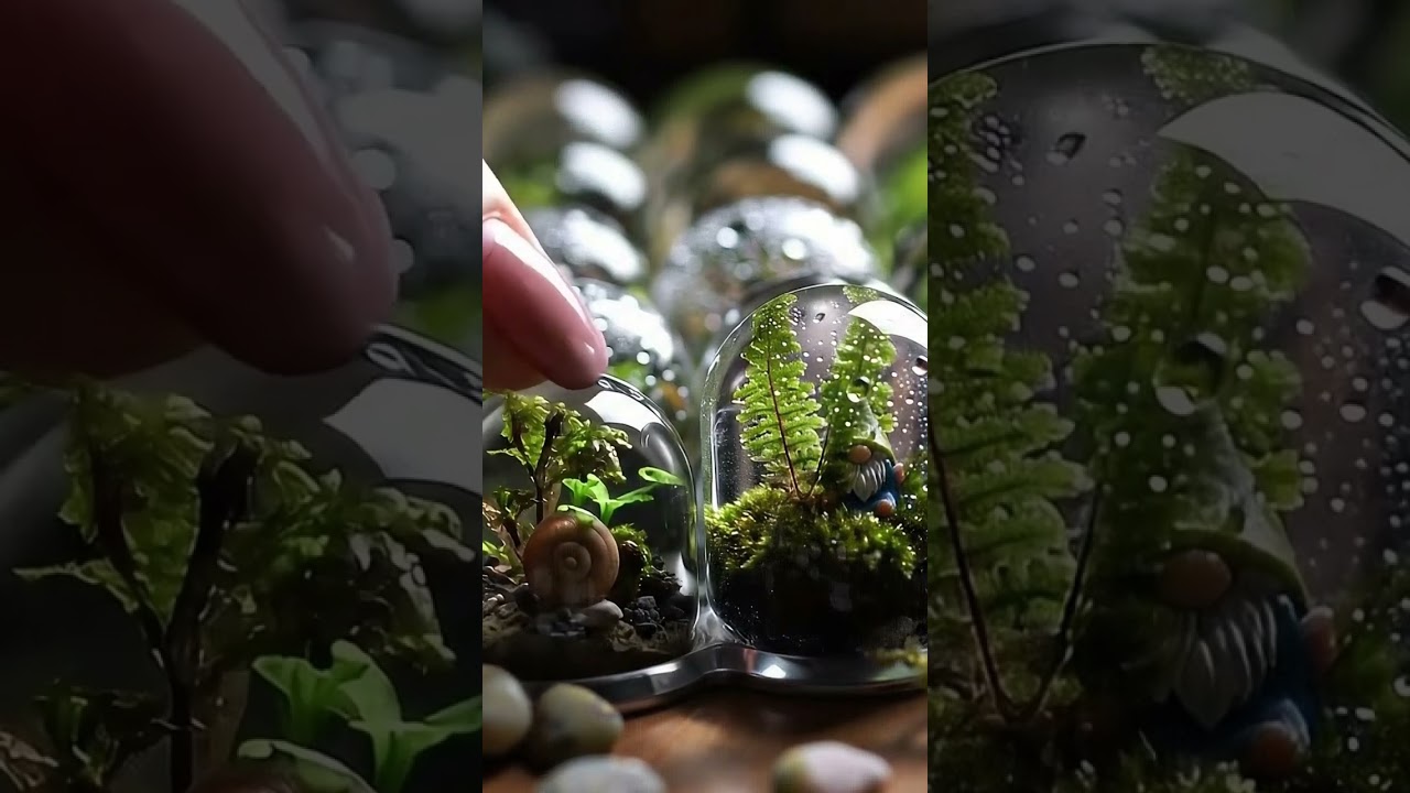 Terrarium Tapping 🌱🫧 #asmr #keyboardasmr #tapping #tingles #ai #aiasmr