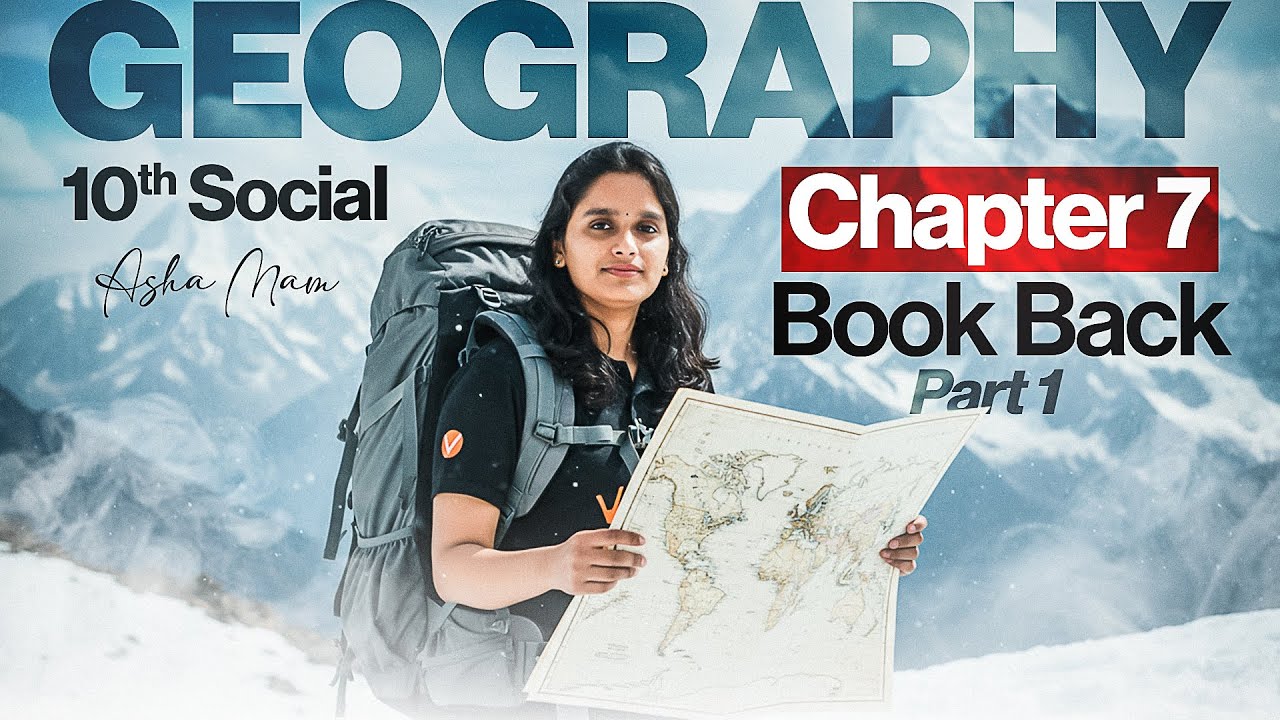 10th Social | Geography CH 7 Book Back Part 1 | State Board | Asha Ma’am