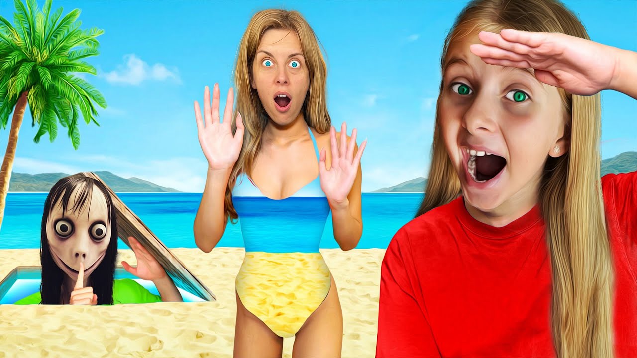 🤫 CAMUFLAȚI într-o CULOARE 🌈 Ne caută MOMO 👻