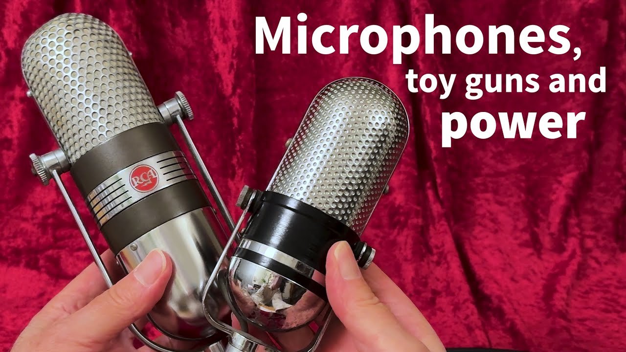 11 Vintage Microphones and How They Sound - POWER - RCA 77-DX 44-BX Astatic Shure EV toy guns Mattel