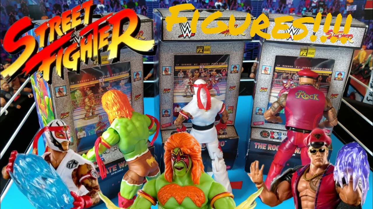 Unboxing and Reviewing WWE x Street fighter figures wave 1!!!