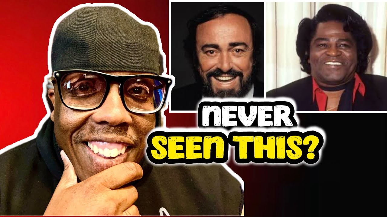 Platinum singer FIRST TIME REACTION to Luciano Pavarotti, James Brown - It's A Man's Man's World