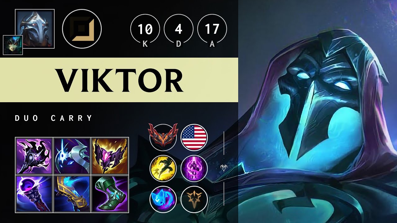 Viktor Carry vs Ezreal: Rampage - NA Grandmaster Patch 14.24