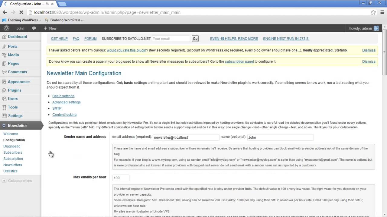 How to Use Wordpress Newsletter Plugin