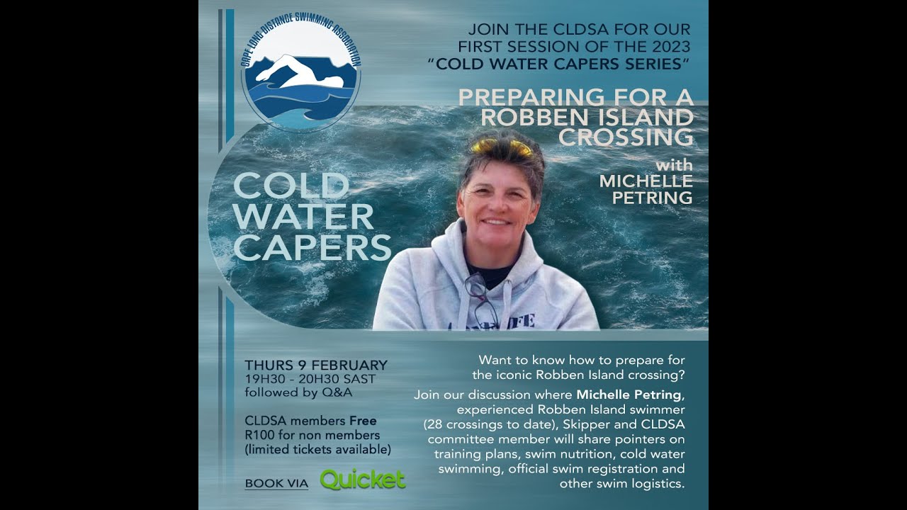 2023 CLDSA Cold Water Capers: Preparing for a Robben Island crossing Feb 2023