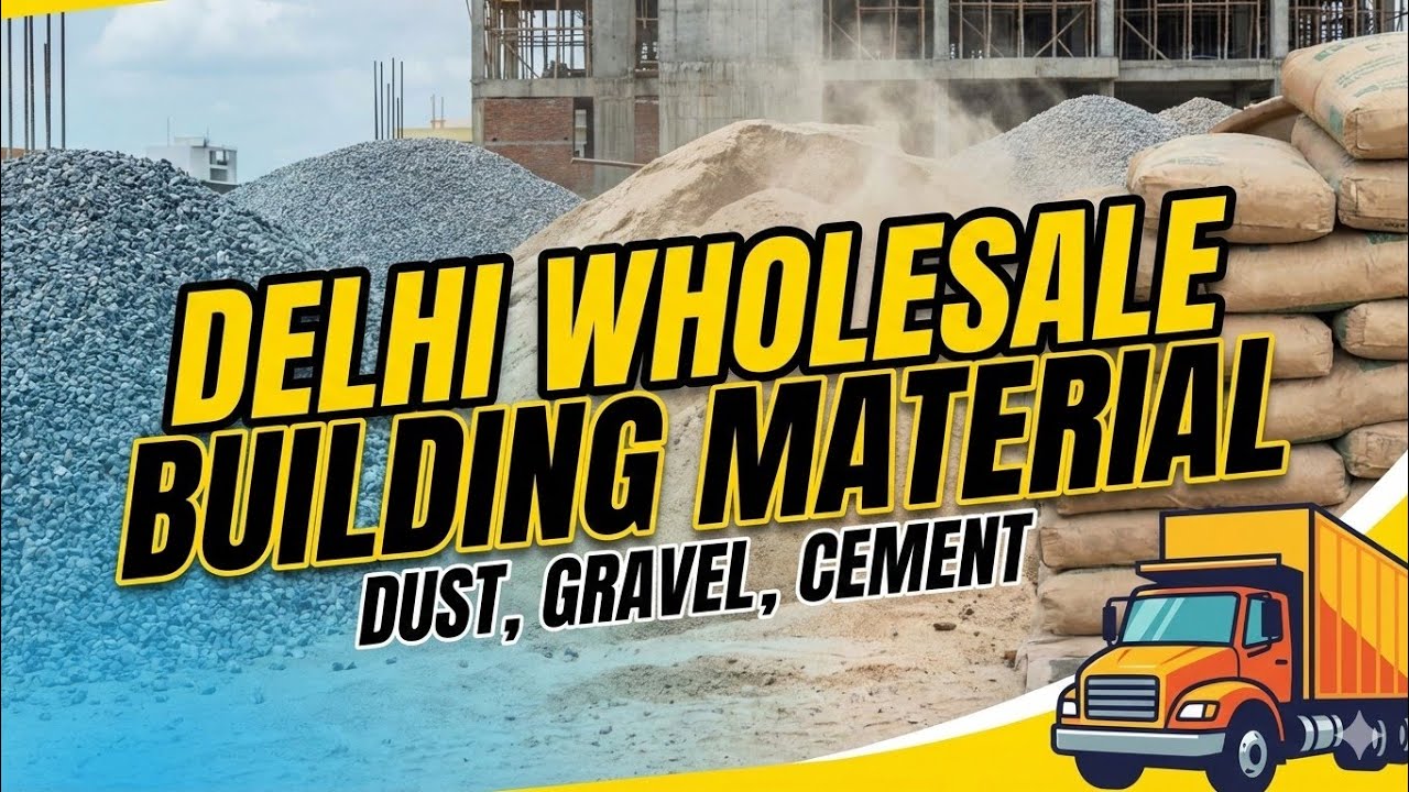 Delhi Cheapest Building Material Market! 🏗️ Dust, Gravel, Cement & Bricks Wholesale Rates