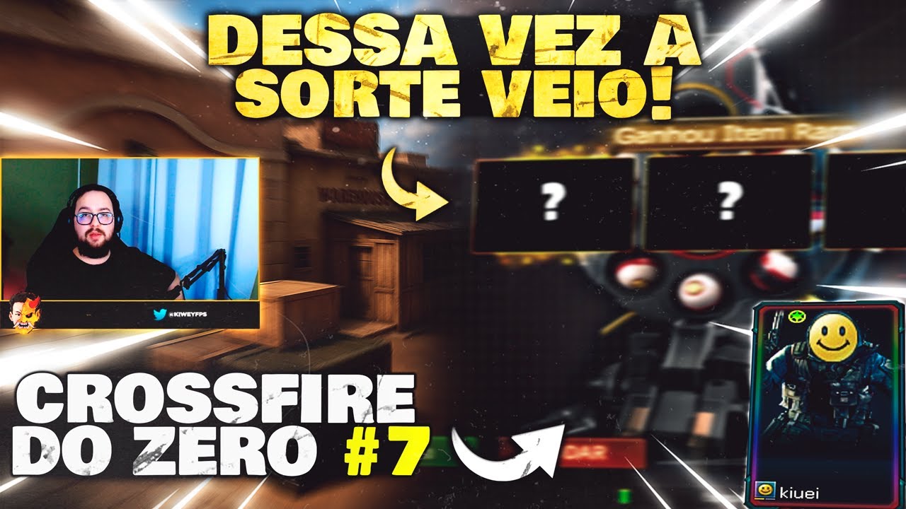 A SORTE BATEU NA MINHA NOVA CONTA DO CROSSFIRE! 🍀 JÁ GANHEI ITEM INSANO! 😱