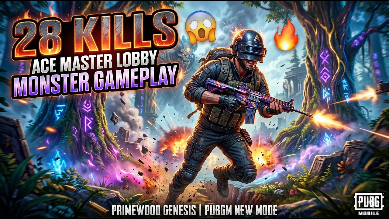 Unstoppable 28 Kills 🔥 Primewood Genesis ACE MASTER Gameplay | PUBG Mobile