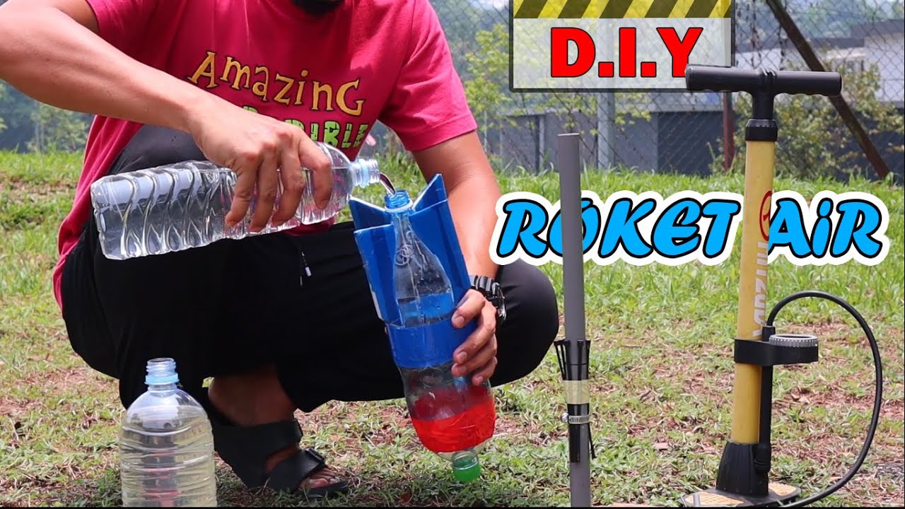 cara membuat Pelancar Roket air botol (water #rocket #launcher )