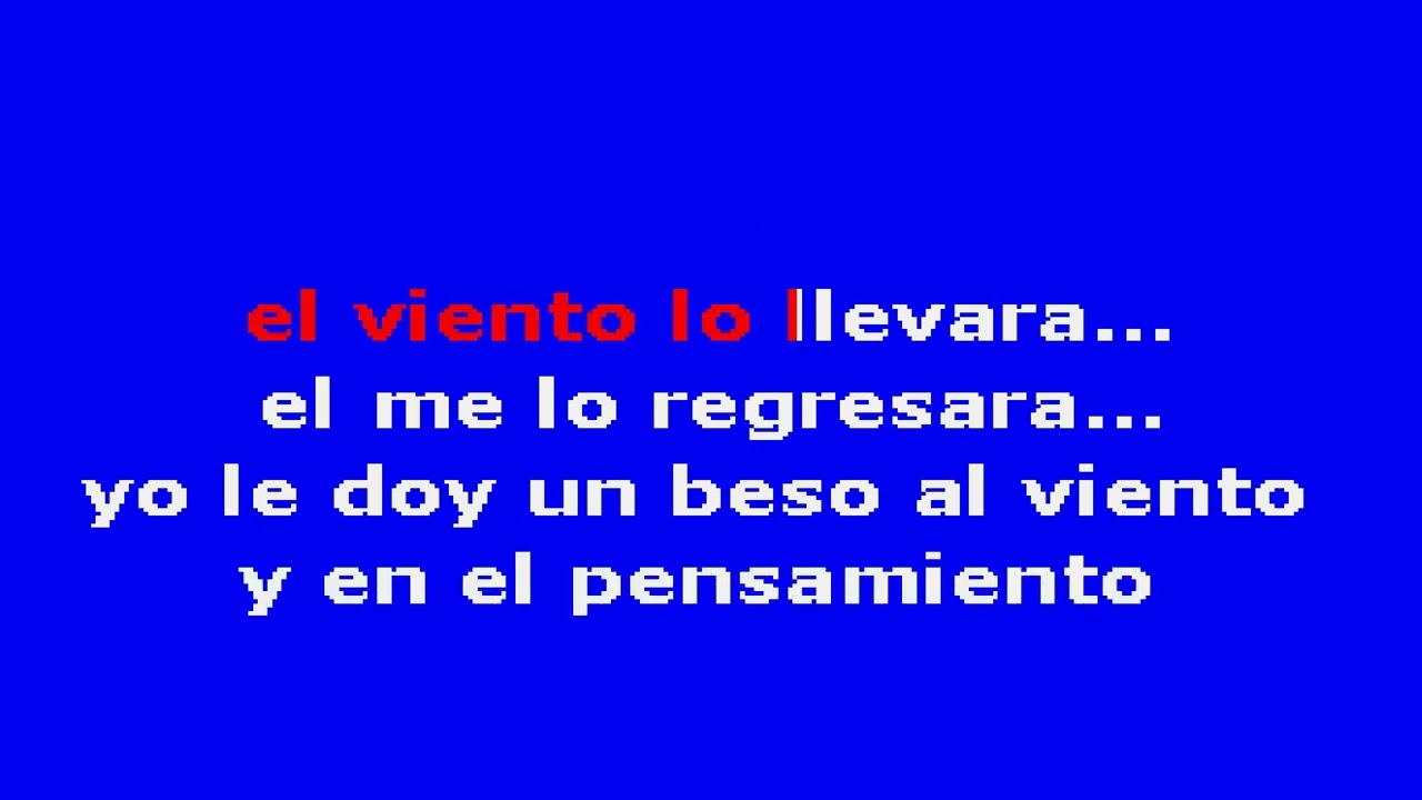 Miguel Ángel Y Su Grupo Cariño - Un Beso Al Viento - Karaoke