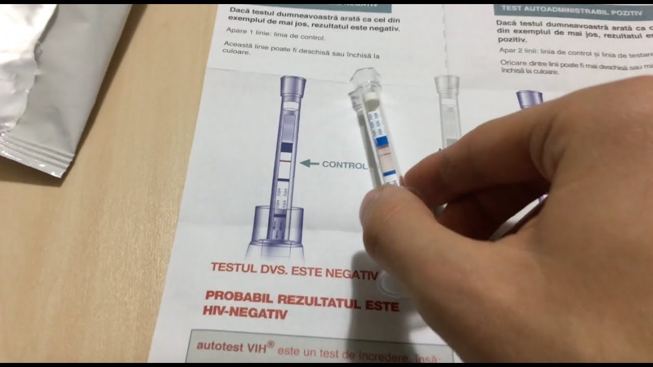 Mi-am făcut un test HIV autoadministrabil