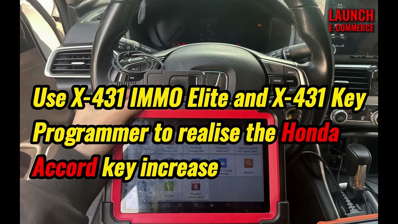Launch X431 IMMO Plus and X431 Key Programmer Add Honda Accord key