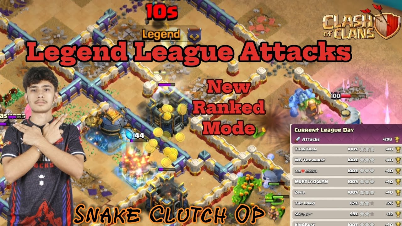 Snakes are always op💥Legend League Attack – October Season Day Final Day!!! With Army link