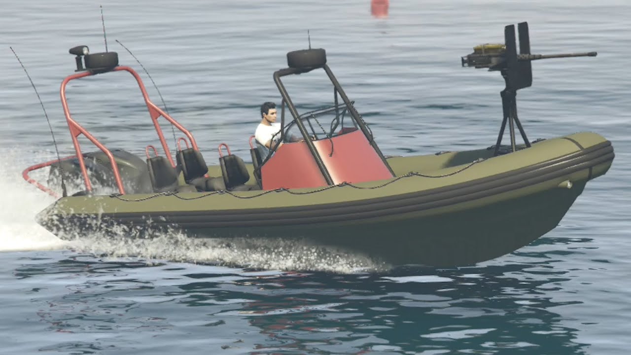 GTA 5 - DLC Boat Review - Nagasaki Weaponized Dinghy