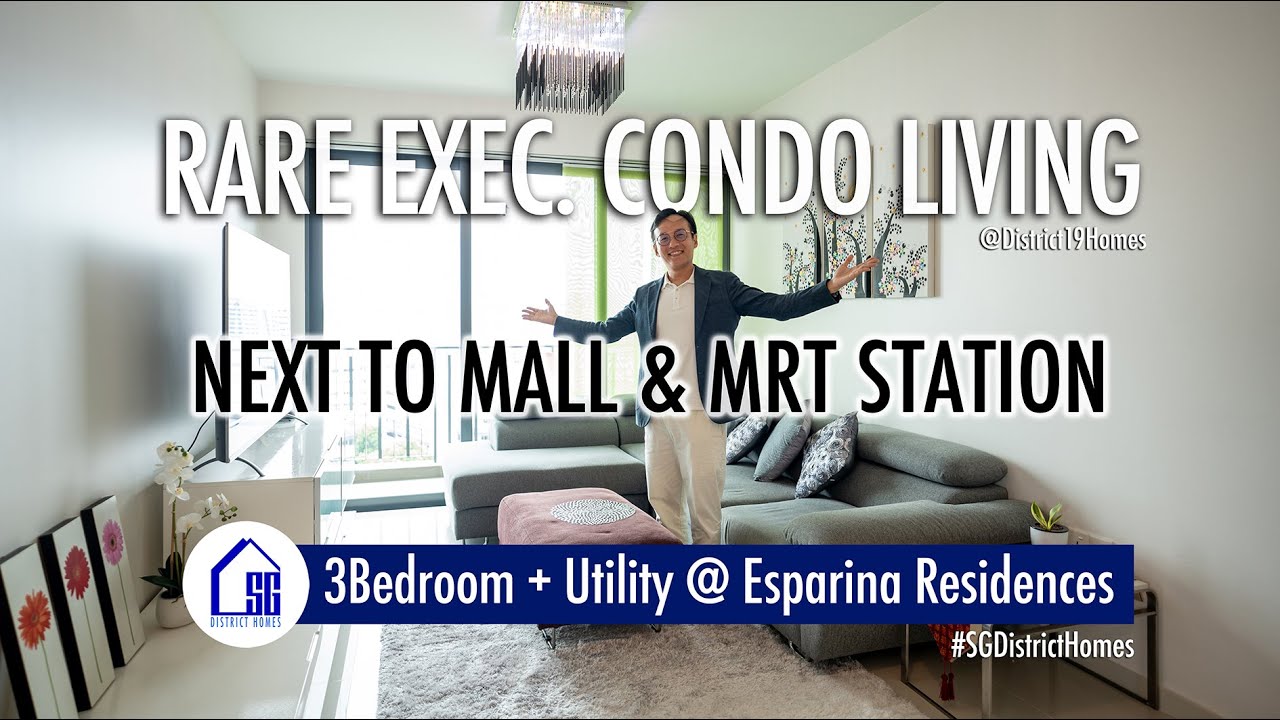 Esparina Residences: High Rise Executive Condo Living, next to Sengkang Grand Mall and MRT station!
