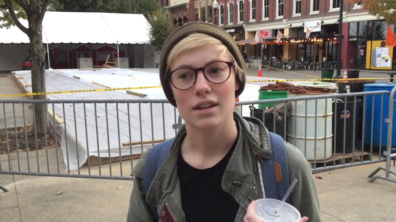 Reactions to Donald Trump's victory in downtown Knoxville