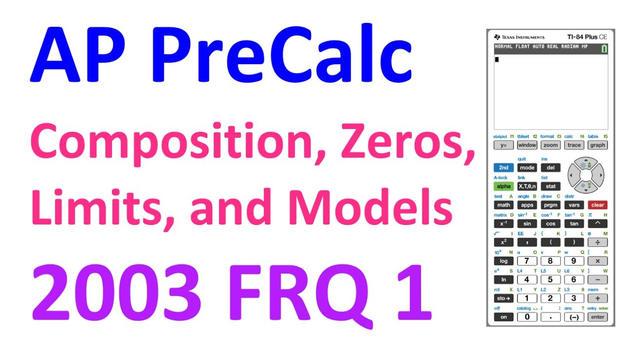 2003 FRQ 1 - Composition, Zeros, Limits, and Model Selection [AP Precalculus]