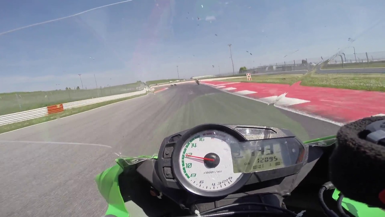 Kawasaki ZX-6R 1.50 onboard Misano World Circuit (Gully Racing) #AF34