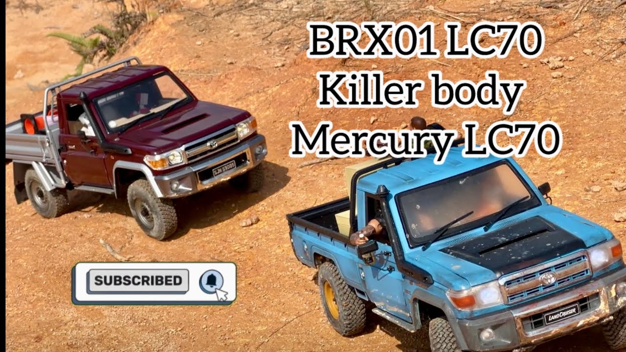 Awesome RC Brands BRX01 LC70 & Killer Body Mercury Chassis LC70 4x4 OffroadRC Crawler Extreme