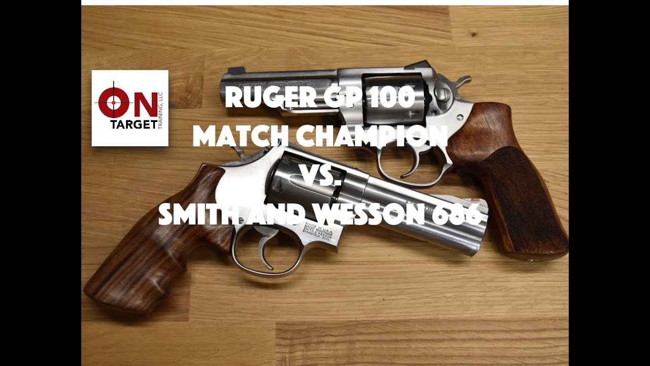 Ruger GP100 Match Champion против S&W 686 357 Magnum