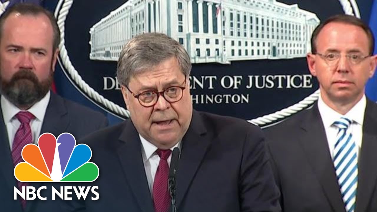 William Barr: Mueller&rsquo;s Evidence &lsquo;Not Sufficient&rsquo; For Obstruction Of Justice Offense | NBC News